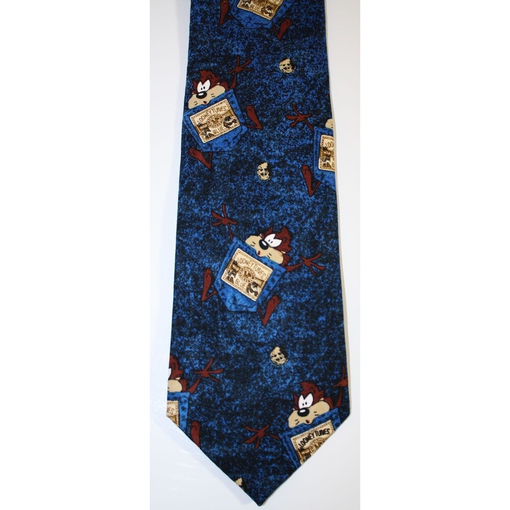 Taz Manian Devil Looney Tunes Mania Neck Tie 1995 Warner Brothers
